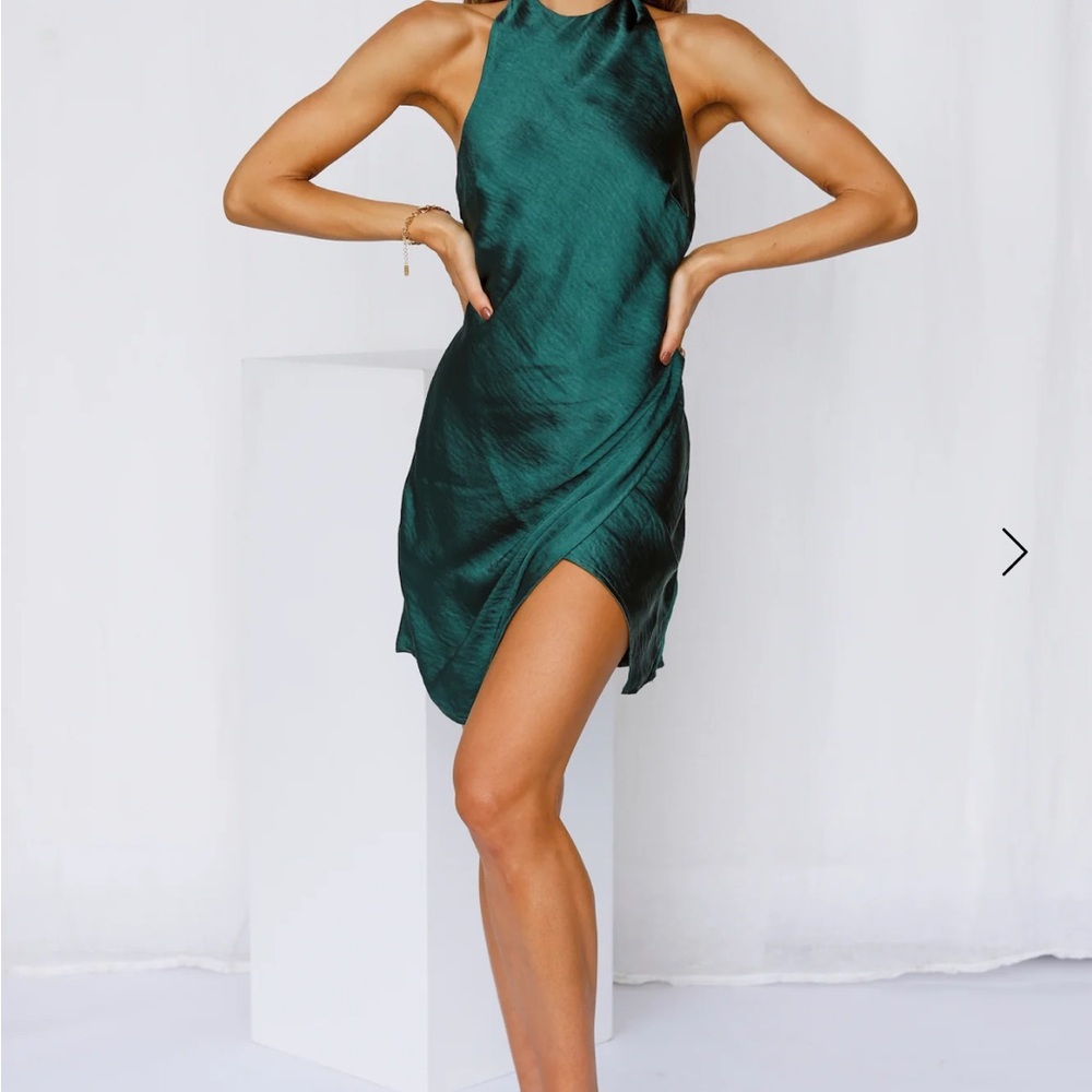 HEAVY HEART DRESS JADE - NWT Hello Molly Mini Dress